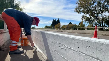 Avanzan las obras en el puente de una ruta clave de Argentina