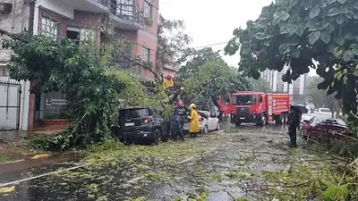 Temporal en Misiones: lluvia torrencial, destrozos y varios heridos Temporal en Misiones: lluvia torrencial, destrozos y varios heridos