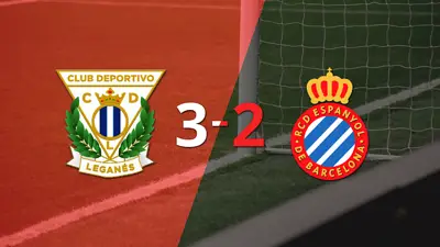Espanyol terminó cayendo derrotado con Leganés 3 a 2 Espanyol terminó cayendo derrotado con Leganés 3 a 2