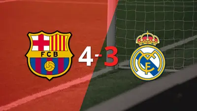 Barcelona remontó y le ganó 4 a 3 a Real Madrid en el Clásico Barcelona remontó y le ganó 4 a 3 a Real Madrid en el Clásico