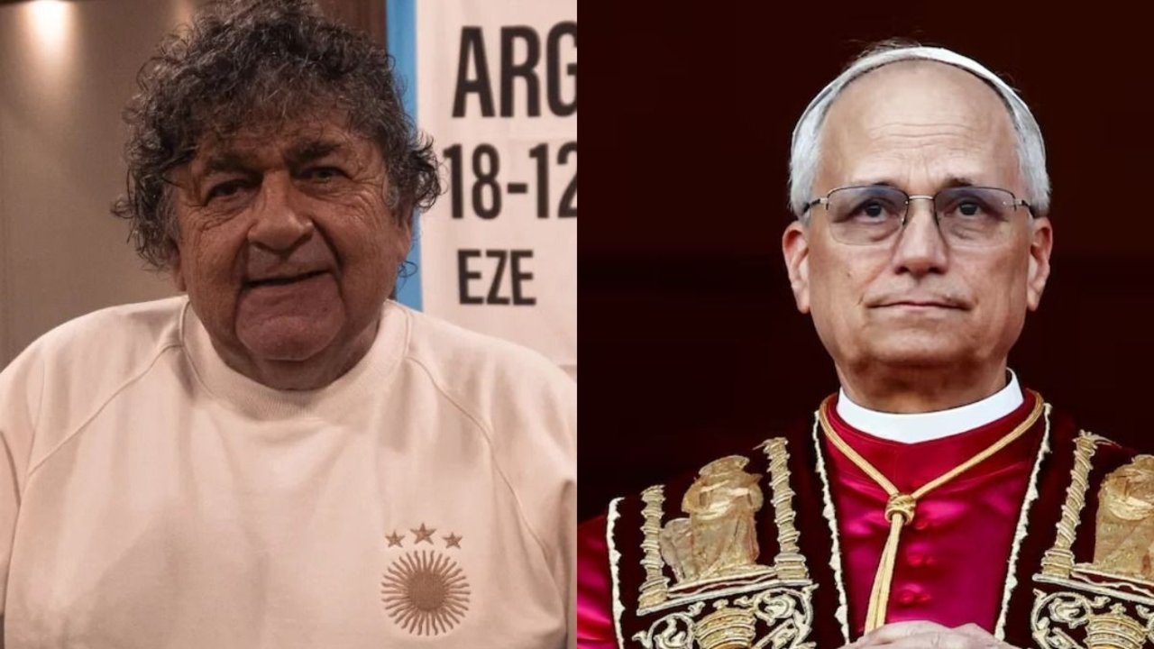 Cacho Deicas foto con IA del Papa Leon XIV