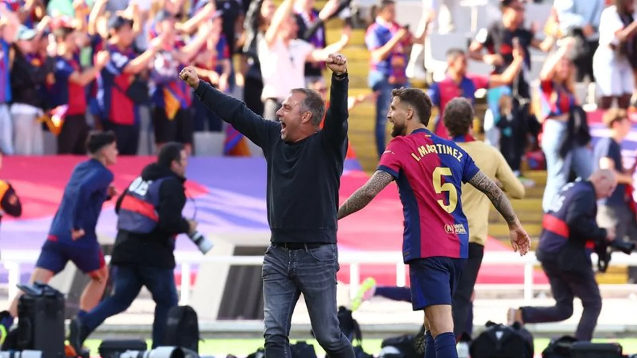 Flick insta al Barcelona a mantener la concentración en el tramo final para alzarse con LaLiga