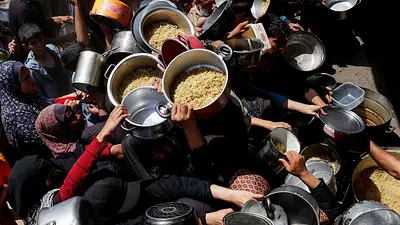 Toda la población de Gaza se enfrenta a un riesgo crítico de hambruna, según un observatorio Toda la población de Gaza se enfrenta a un riesgo crítico de hambruna, según un observatorio