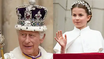 El rey Carlos III y la princesa Charlotte El rey Carlos III y la princesa Charlotte