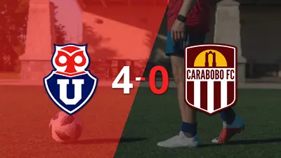 Universidad de Chile golea 4-0 a Carabobo Universidad de Chile golea 4-0 a Carabobo
