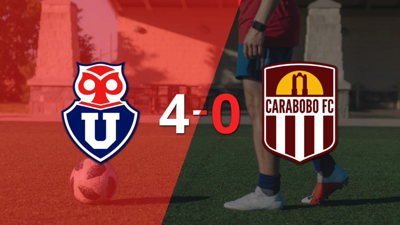 Universidad de Chile golea 4-0 a Carabobo