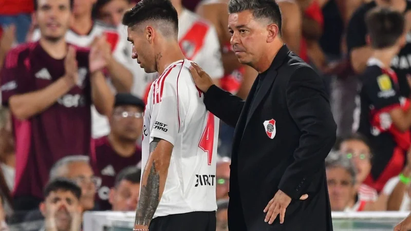 Sufre Gallardo en River: se confirmó la peor noticia sobre la lesión de Montiel