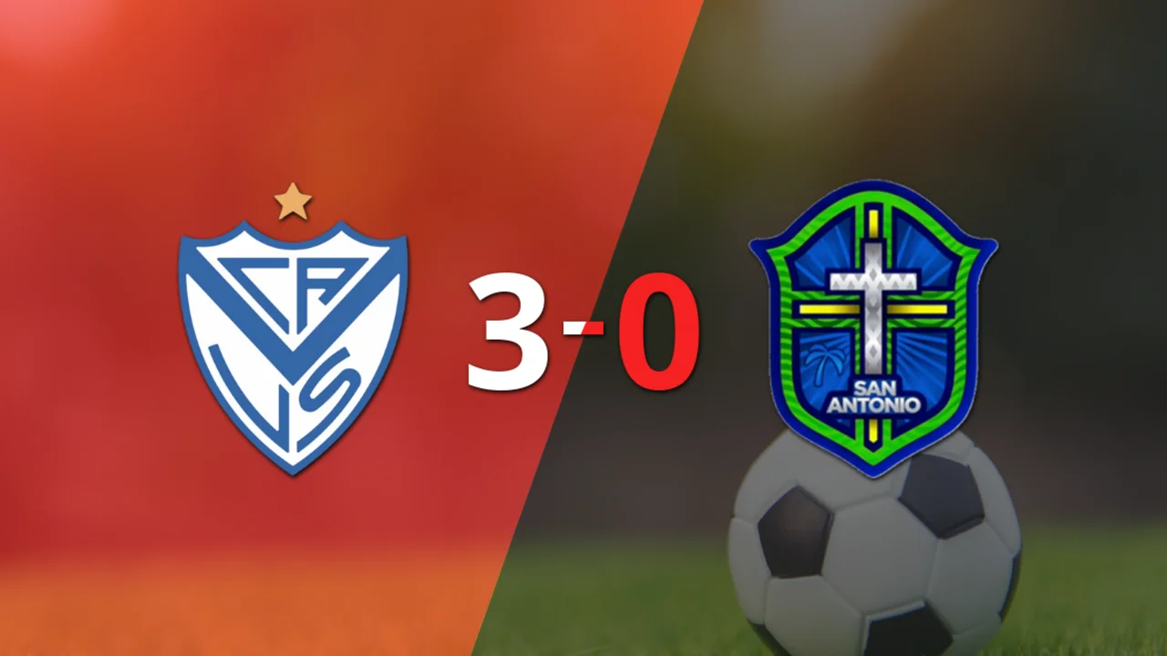 Vélez le pasó por encima 3-0 a San Antonio Bulo Bulo