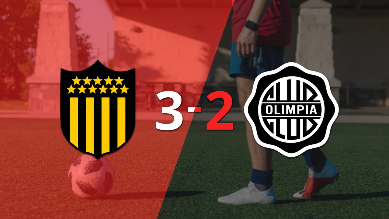 Emocionante partido termina con victoria de Peñarol 3-2 ante Olimpia