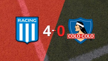 Racing Club le pasó por encima a Colo Colo con doblete de Adrián Martínez