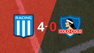 Racing Club le pasó por encima a Colo Colo con doblete de Adrián Martínez