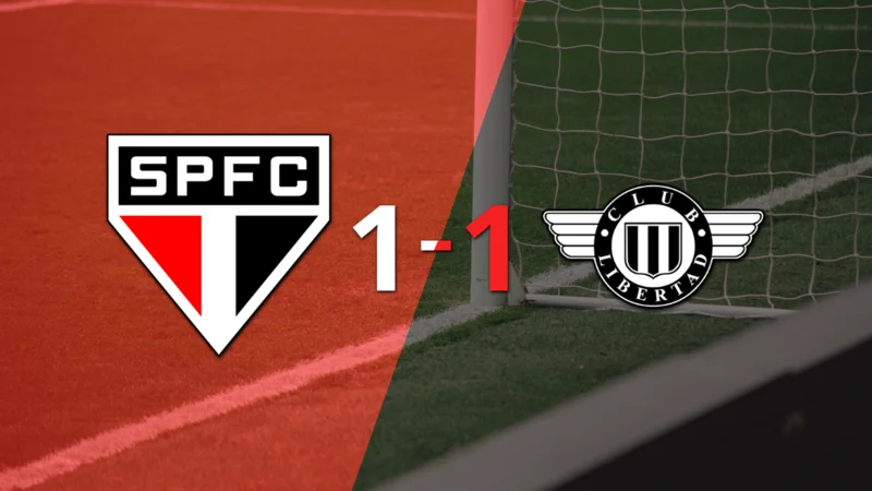 Agónico gol de Lucca le da el empate a São Paulo
