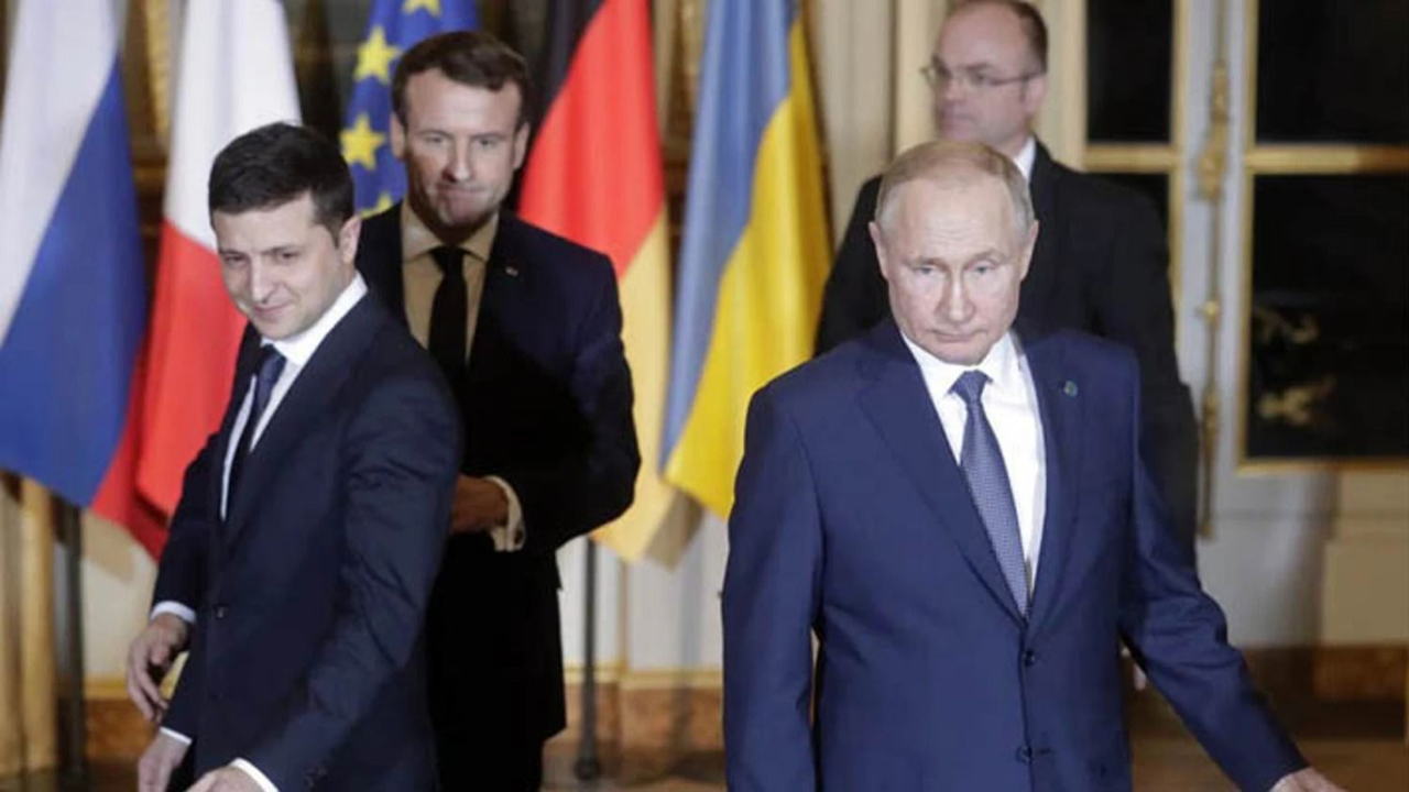 Putin y Zelenski.