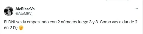 dni, documento, números del documento