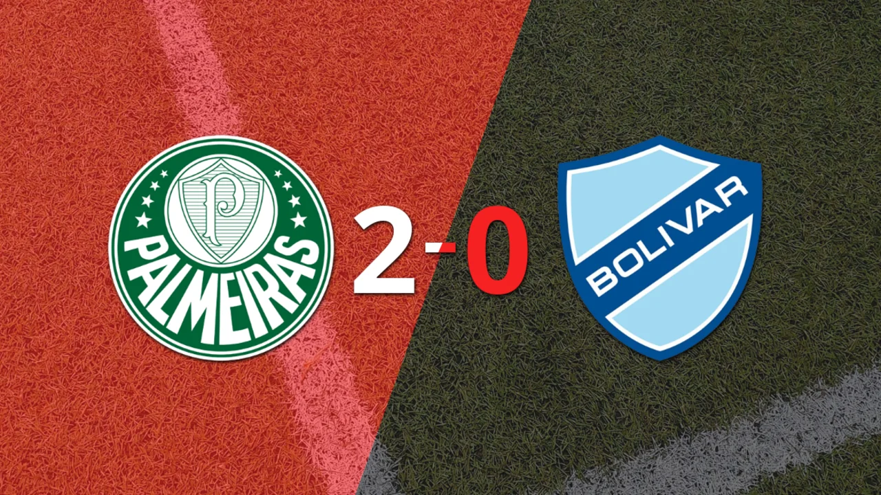 Palmeiras deja a Bolívar en cero con un triunfo 2-0