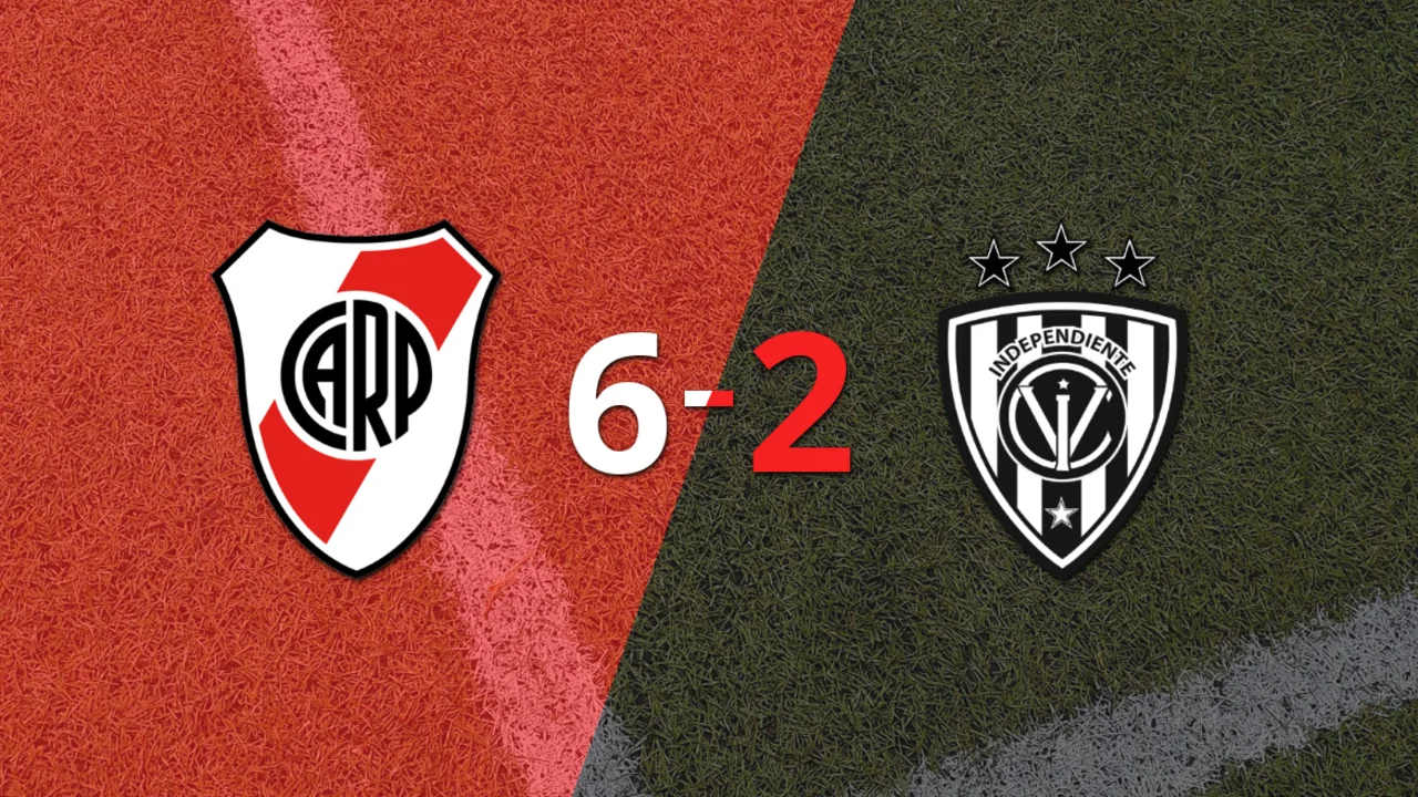 River Plate liquidó con una goleada a Independiente del Valle por 6 a 2