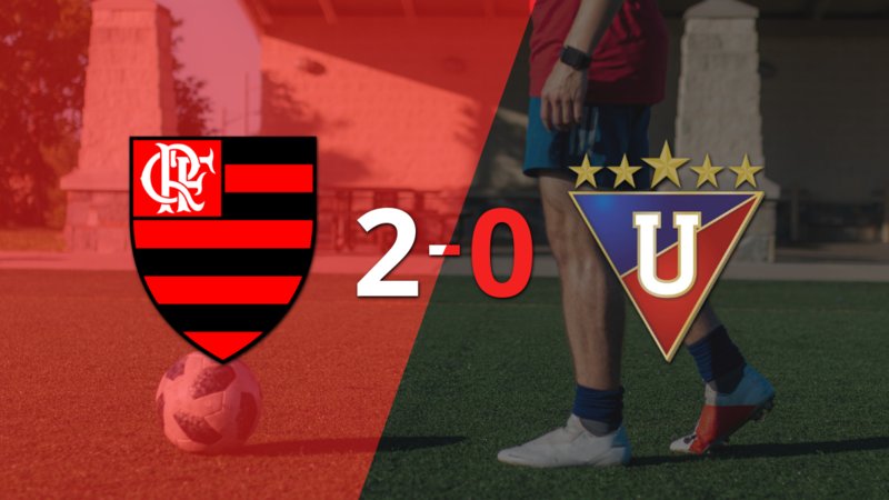 Sólido triunfo de Flamengo por 2-0 frente a Liga de Quito