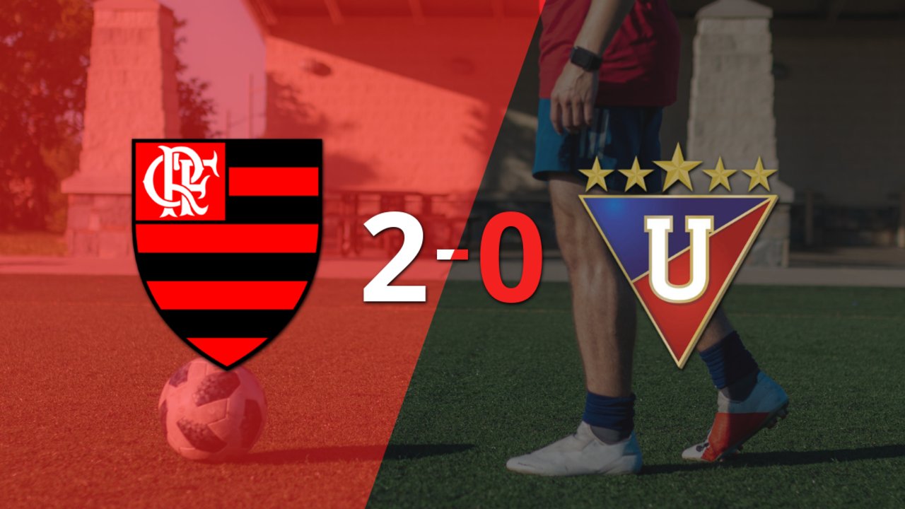Sólido triunfo de Flamengo por 2-0 frente a Liga de Quito