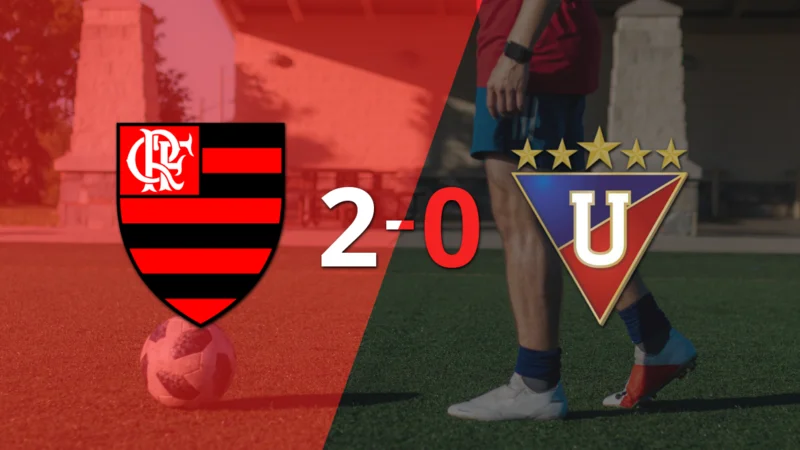 Sólido triunfo de Flamengo por 2-0 frente a Liga de Quito