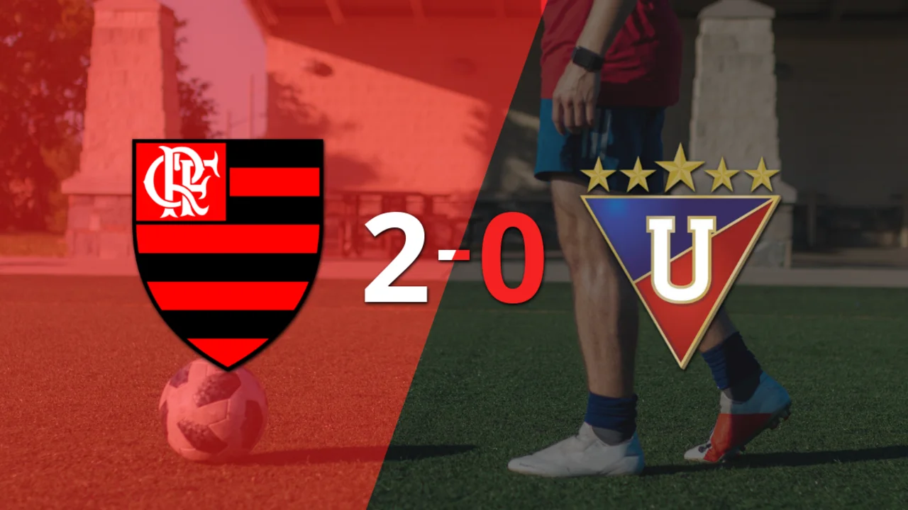 Sólido triunfo de Flamengo por 2-0 frente a Liga de Quito