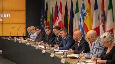 Inédito: Orrego presentó el potencial de San Juan ante diplomáticos de 22 países de la Unión Europea