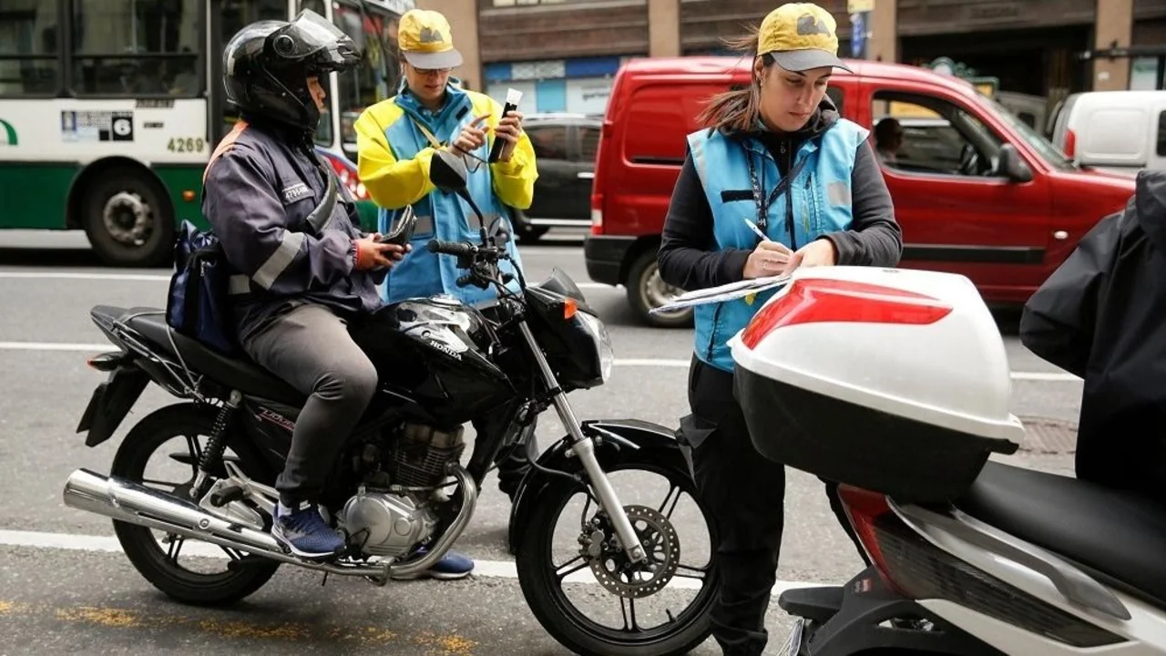 moto, multa, infracción