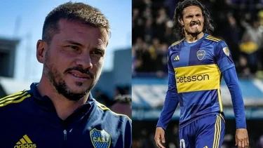 Sorpresa en Boca: la decisión de Herrón con Cavani para enfrentar a Independiente