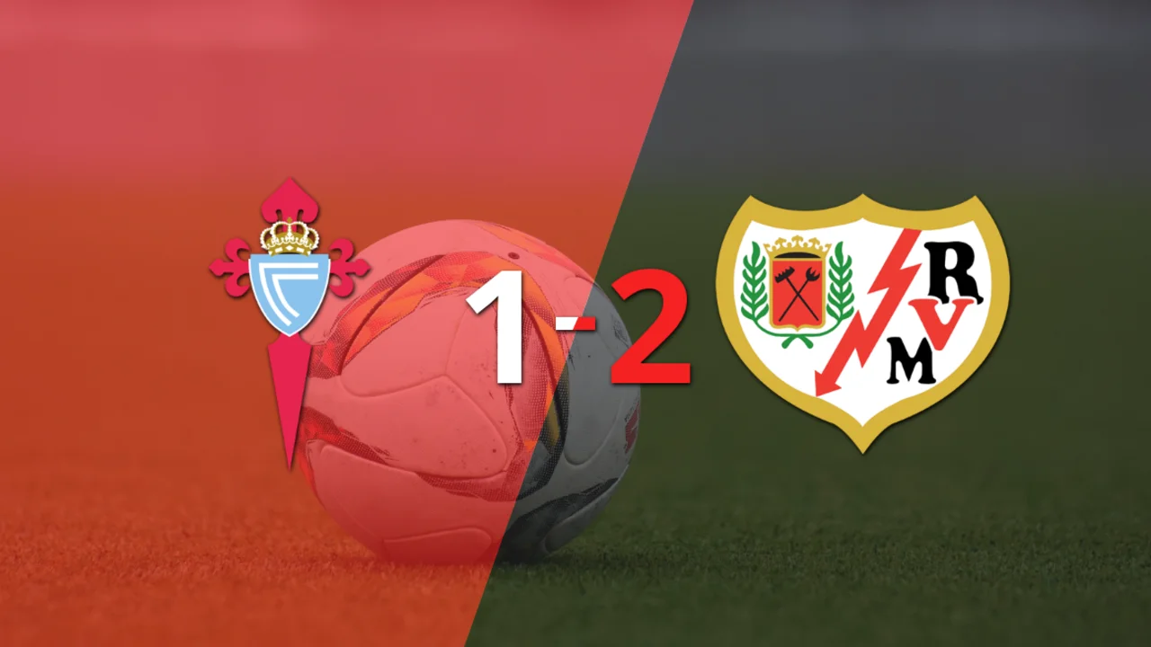 Rayo Vallecano supera por 2-1 a Celta tras dar vuelta el partido
