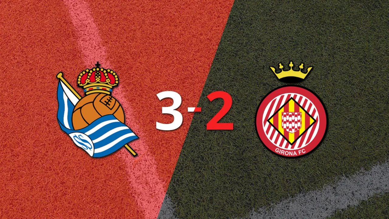 Triunfo agónico 3-2 de Real Sociedad frente a Girona