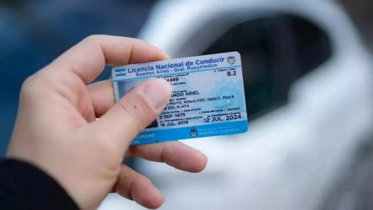 Licencia de conducir. 