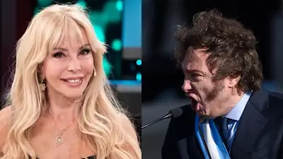 Graciela Alfano. Javier Milei. Graciela Alfano. Javier Milei.