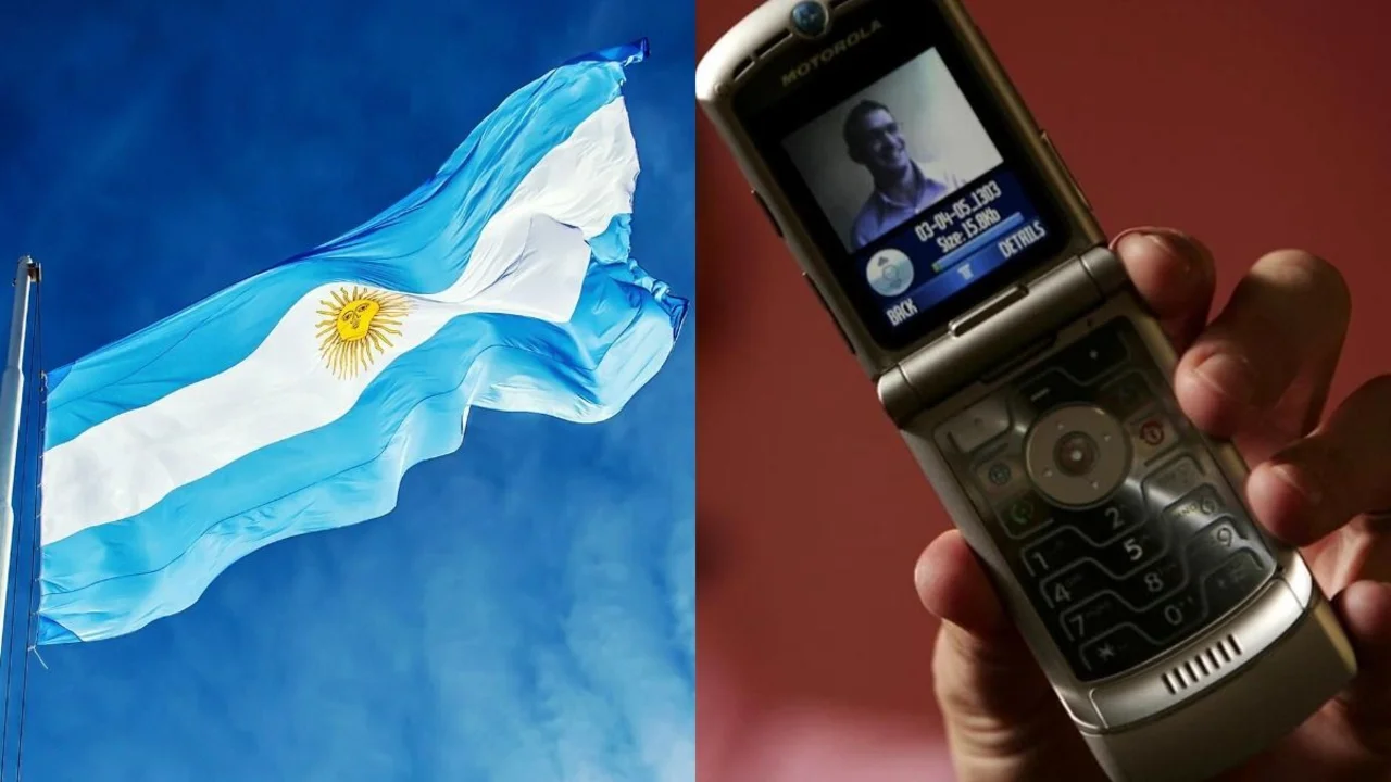 Celular Motorola con tapita Razr V3