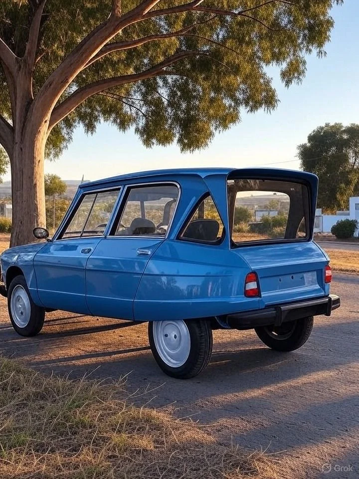 Citroën Ami 8 modelo 2025 hecho con Inteligencia Artificial