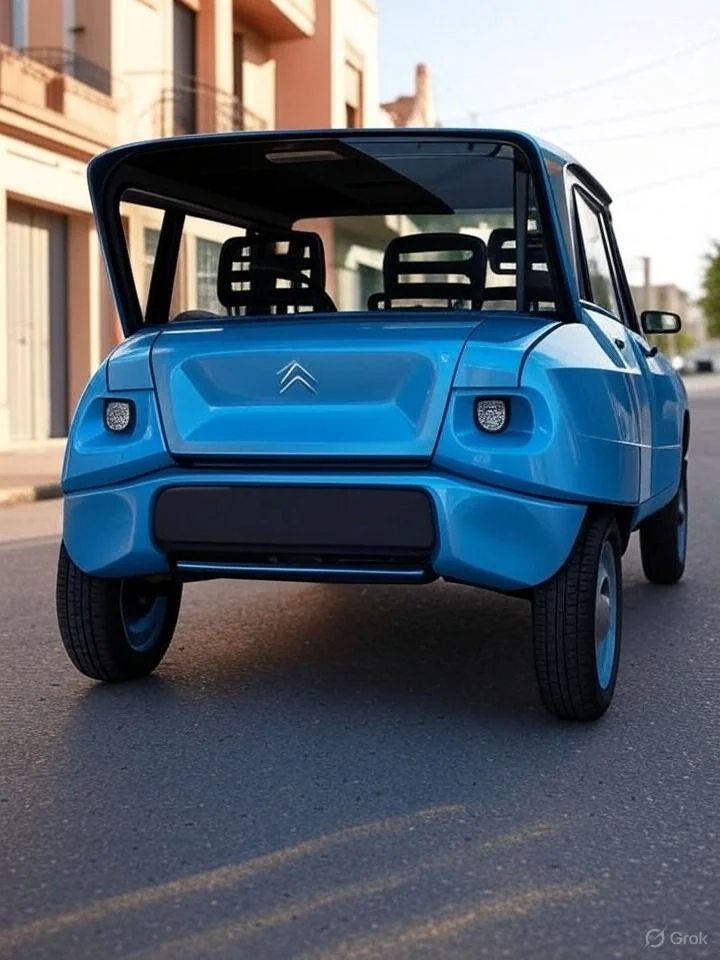 Citroën Ami 8 modelo 2025 hecho con Inteligencia Artificial
