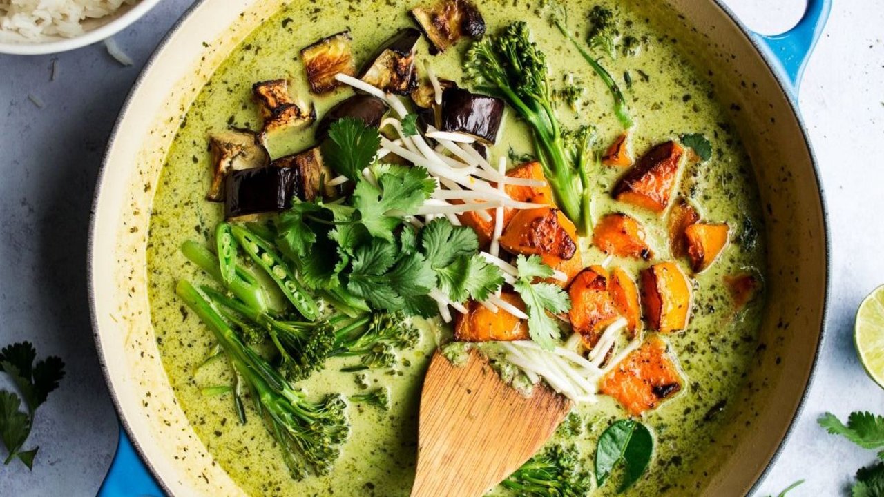 Curry vegano.