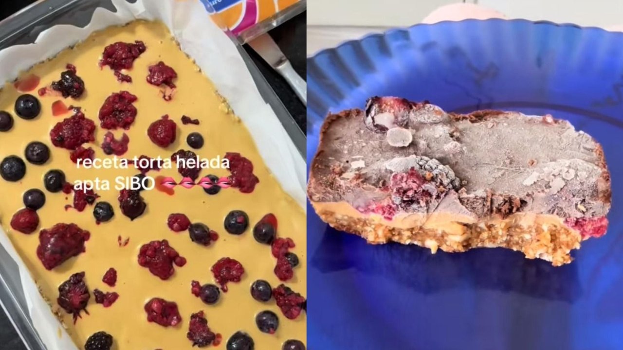 Torta helada apta SIBO