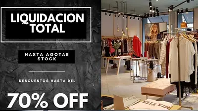 Teber's de Morón anunció liquidación de ropa 70% de descuento Teber's de Morón anunció liquidación de ropa 70% de descuento