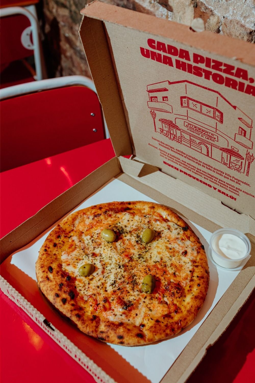 Pizzería La Casa Blanca de Habana.