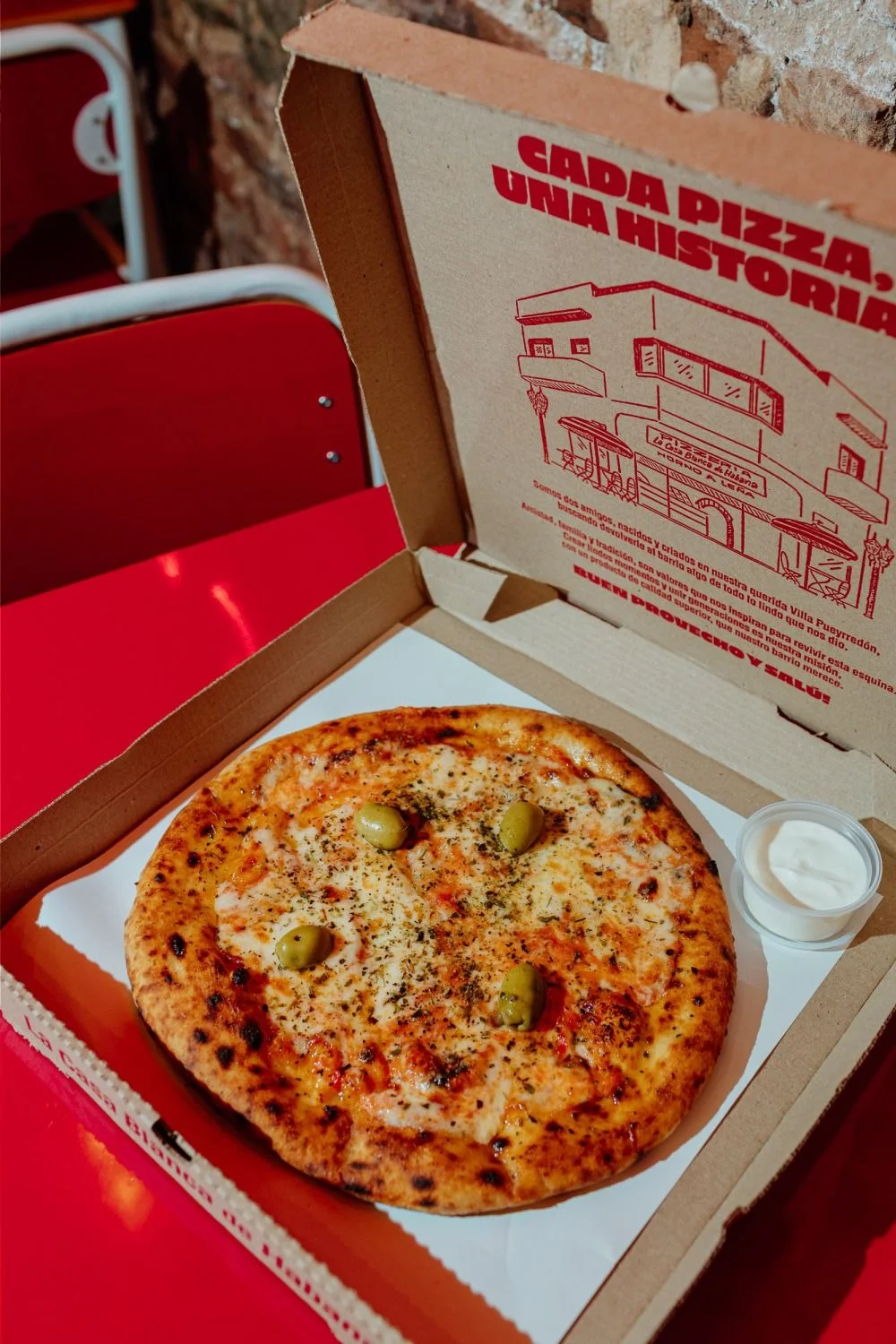 Pizzería La Casa Blanca de Habana.