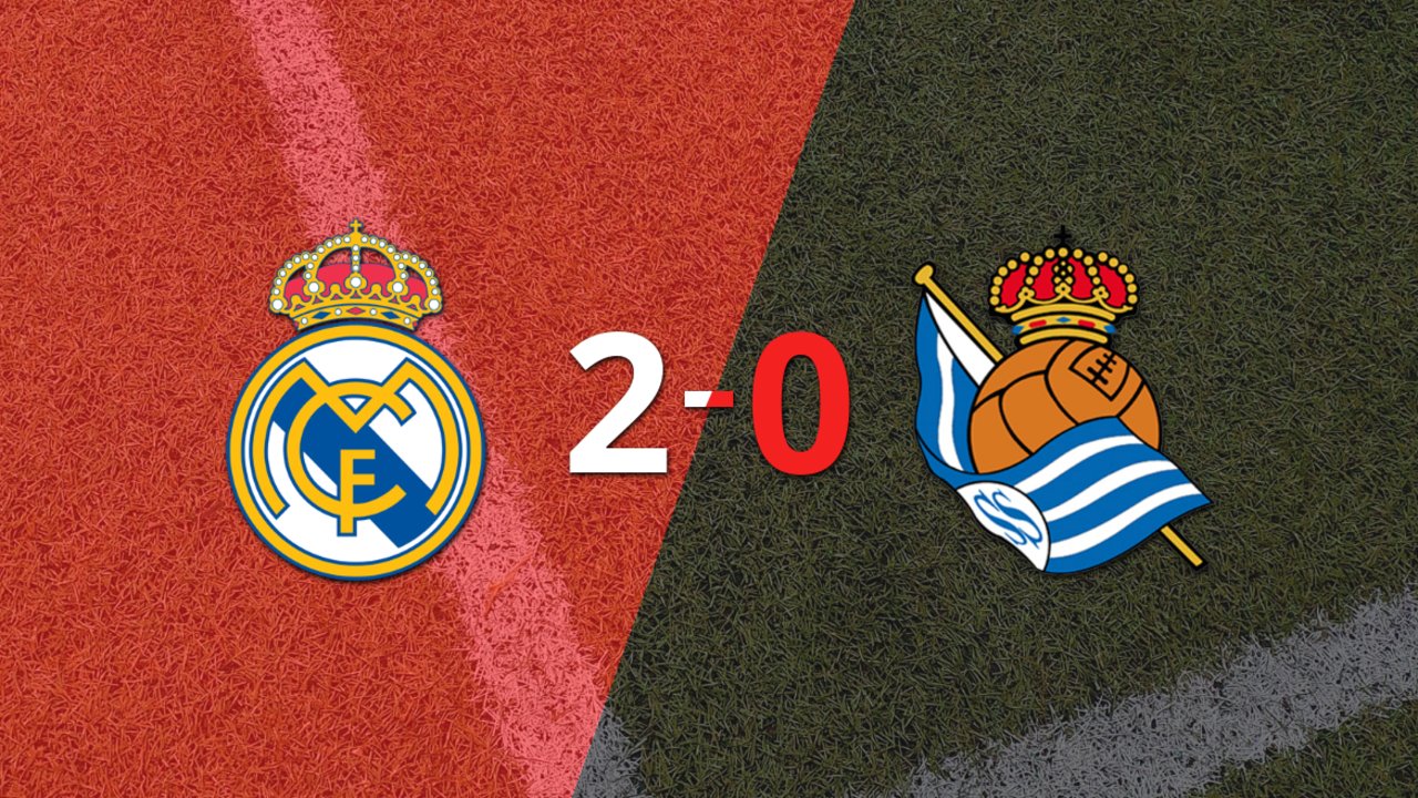 Real Madrid superó a Real Sociedad con dos tantos de Kylian Mbappé