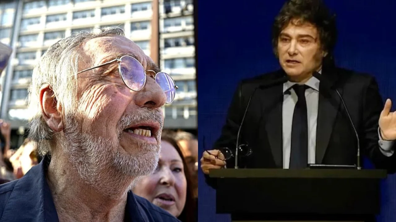 Luis Brandoni y Javier Milei