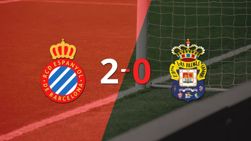 Espanyol celebró una victoria 2-0 sobre UD Las Palmas