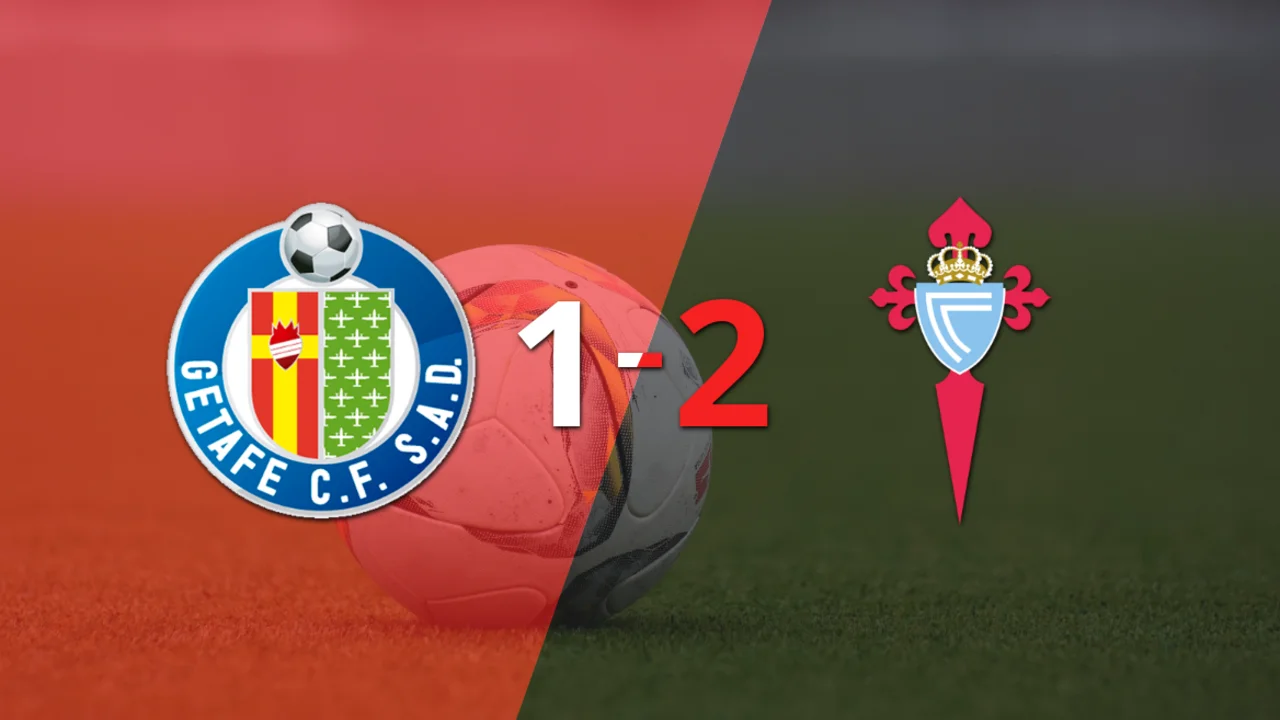 Celta supera por 2-1 a Getafe tras dar vuelta el partido