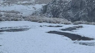Primera nevada del año en Córdoba: cayeron los primeros copos en Altas Cumbres y otras localidades Primera nevada del año en Córdoba: cayeron los primeros copos en Altas Cumbres y otras localidades