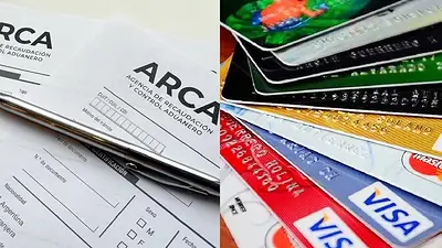 Logo de ARCA y tarjetas Logo de ARCA y tarjetas