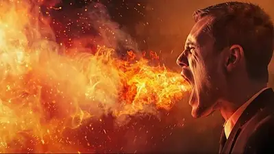 Una persona escupiendo fuego Una persona escupiendo fuego
