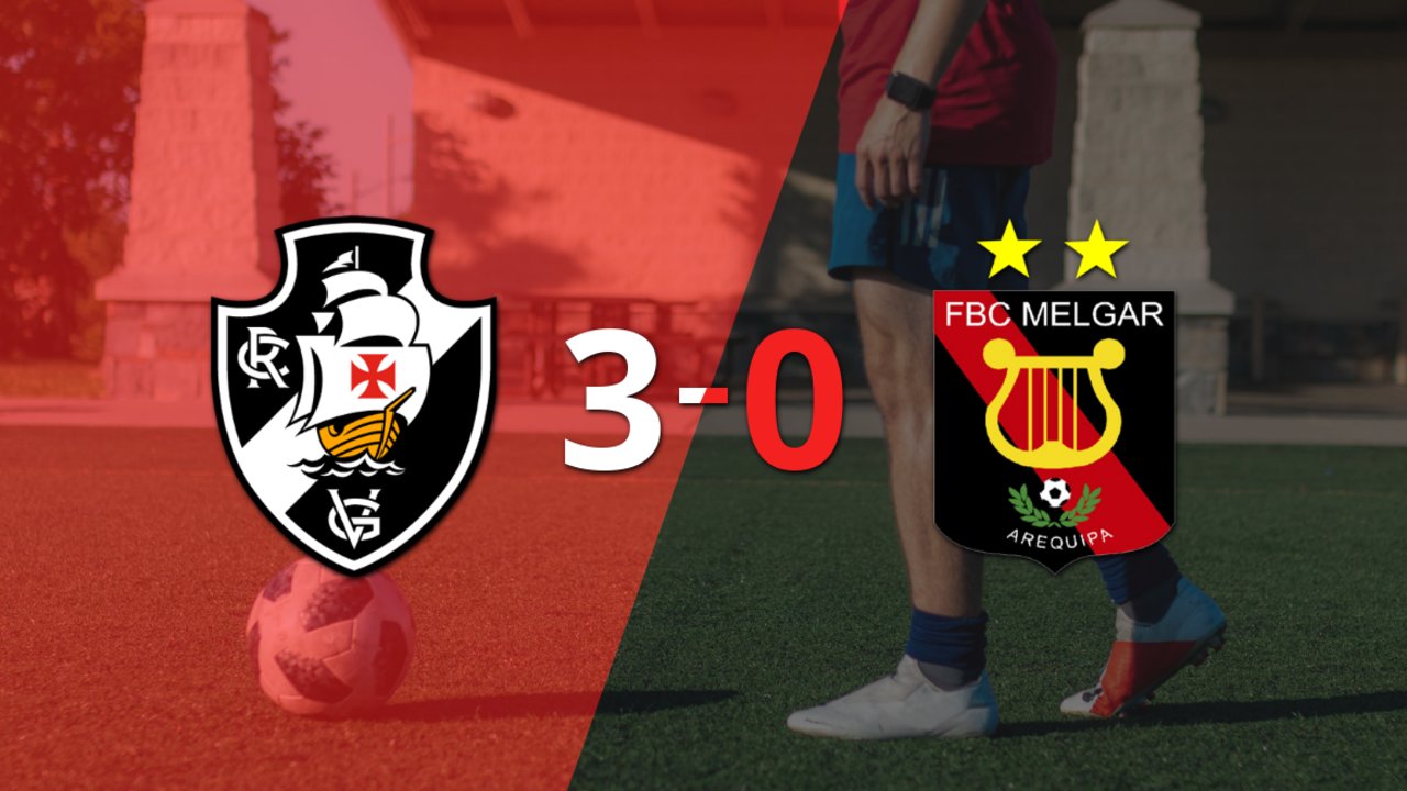 Vasco da Gama fue contundente y goleó 3-0 a Melgar
