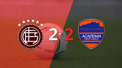 Los dos goles de Junior Paredes no evitaron el empate entre Puerto Cabello y Lanús Los dos goles de Junior Paredes no evitaron el empate entre Puerto Cabello y Lanús