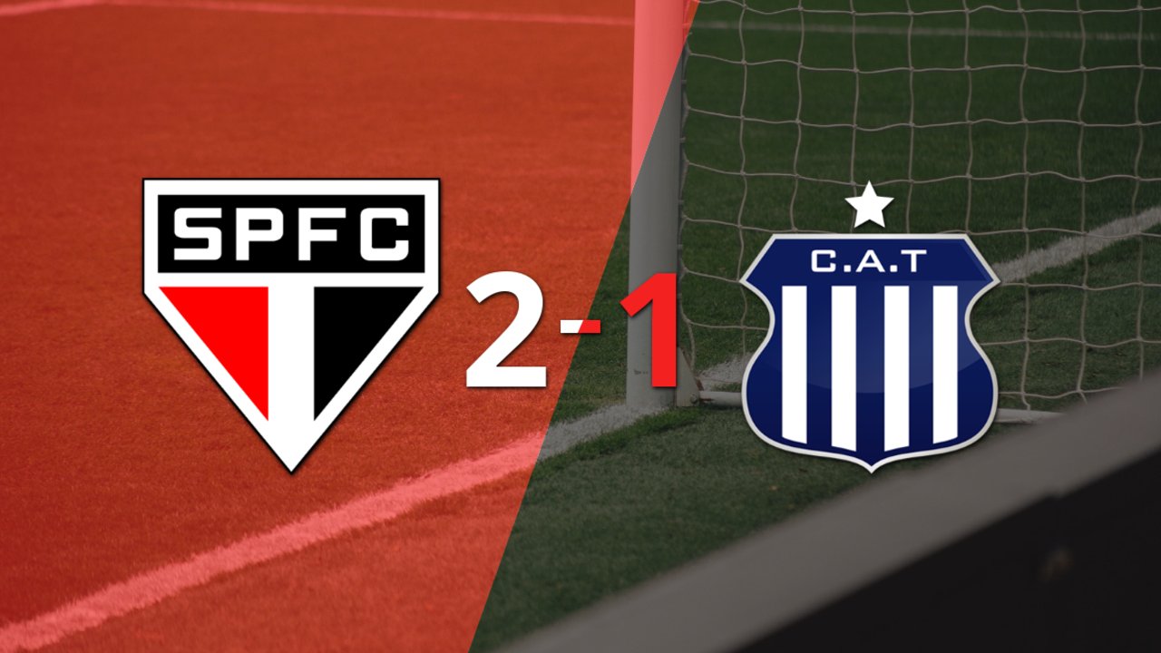São Paulo logró una victoria como anfitrión por 2 a 1 frente a Talleres