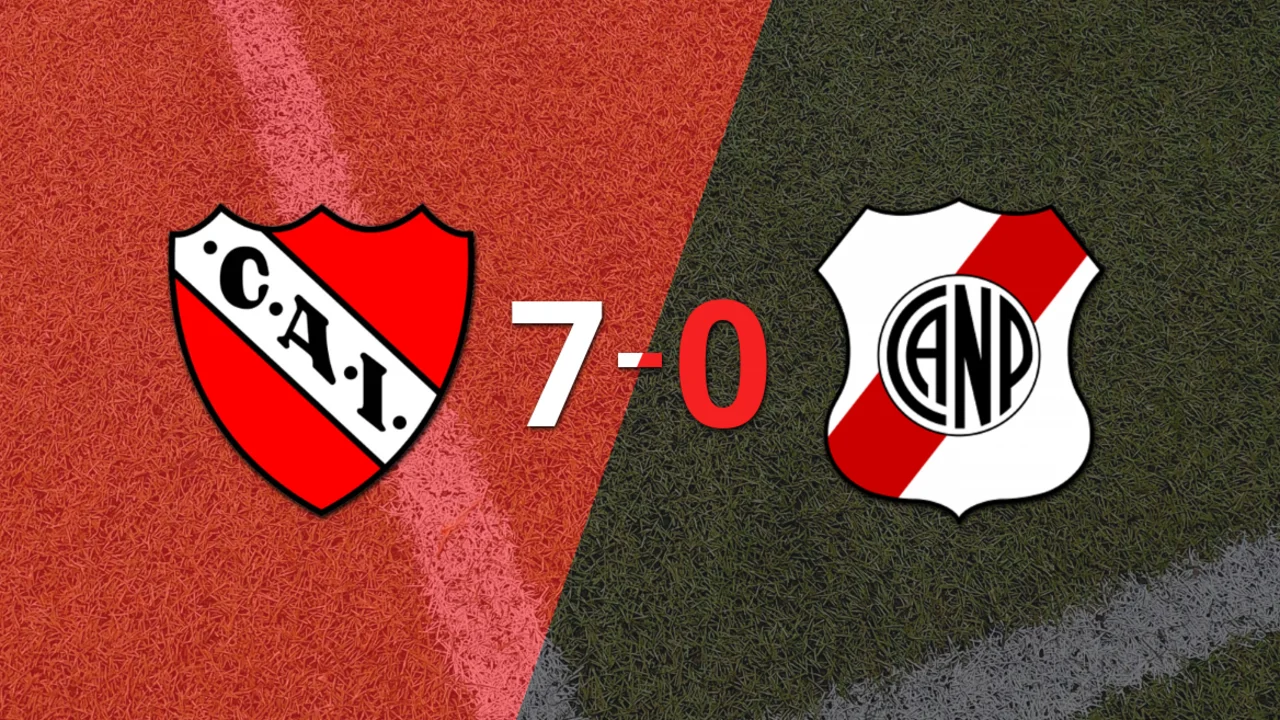 Independiente goleó 7-0 a Nacional Potosí con doblete de Santiago Montiel